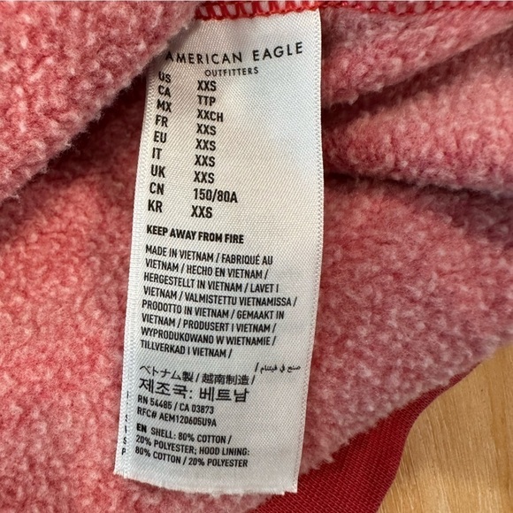 American Eagle x Kelloggs Tony the Tiger‎ Red Pullover Hoodie Men's XXS - Picture 9 of 10